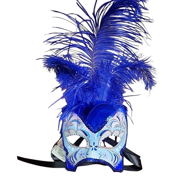 Pier 1  Italian Womens Masquerade Mask... signed 2013 - Picture 2 of 8